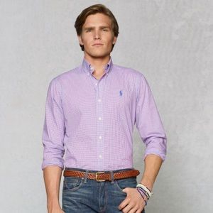 Gingham Cotton Poplin Shirt Ralph Laure